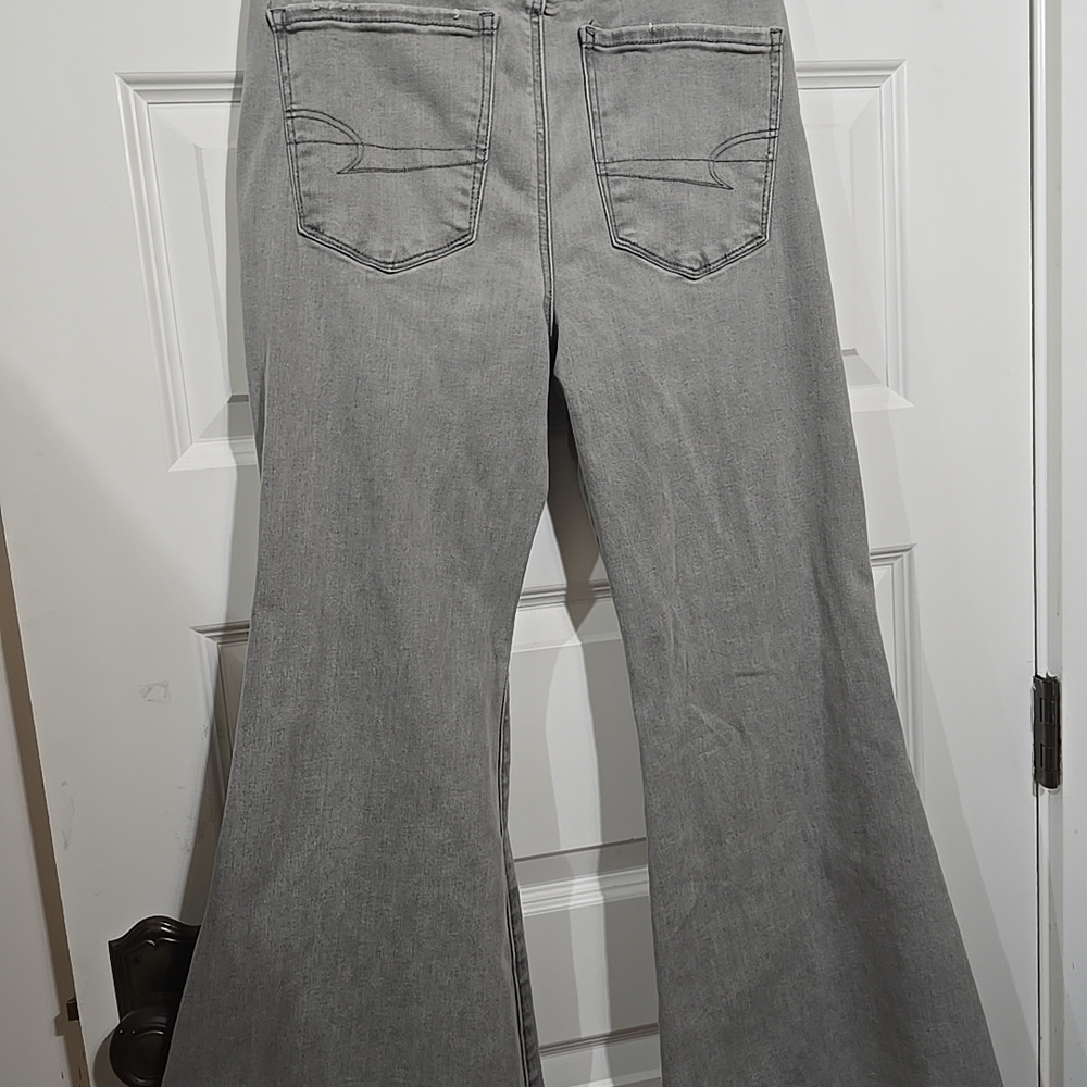 American Eagle Outfitters Real Good Upcycled Ne(x)t Level Grey Wash Sz 8 X Short - Picture 3 of 9
